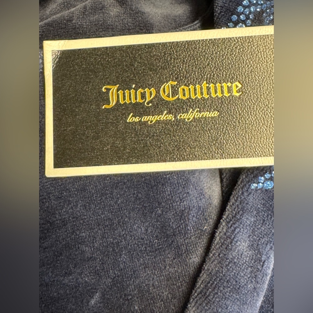 NWT Juicy Couture Track Pants SZ S Navy - Picture 4 of 8